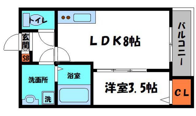 プレジール萱島の間取り