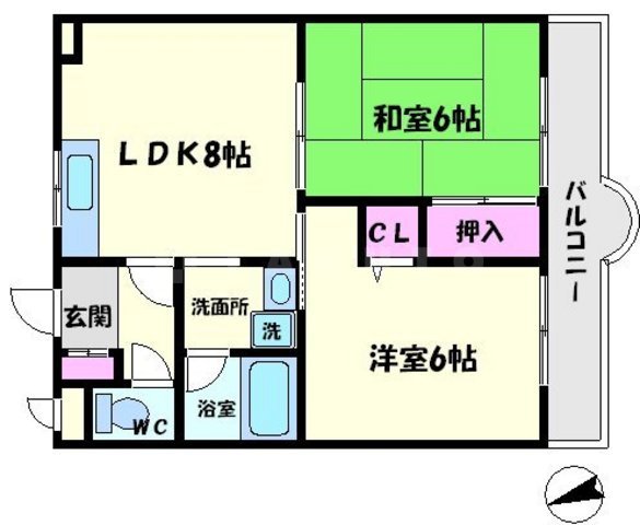 グリーンゲイブルス の間取り