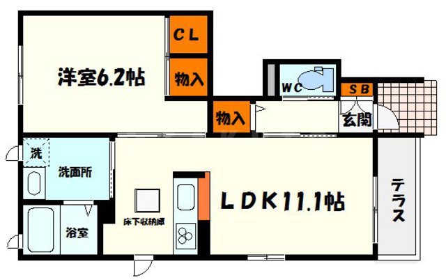シャーメゾンKの間取り