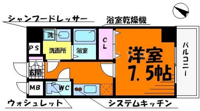 Canal天満橋の間取り