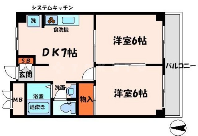 三幸ハイツの間取り