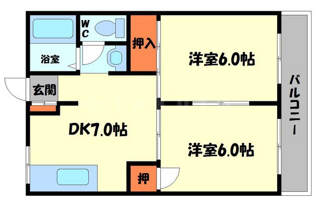 三幸ハイツの間取り