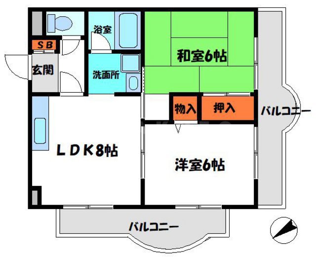 グリーンゲイブルス の間取り