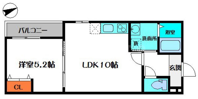 フジパレス西三荘の間取り