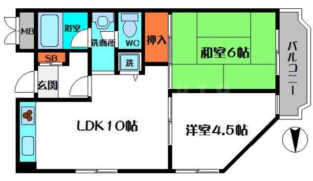 ツインコートヒラタの間取り