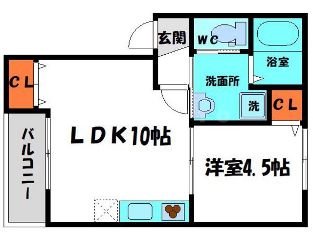 casa古川橋の間取り