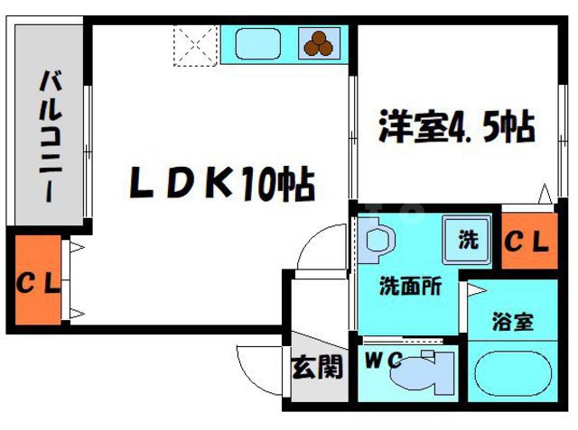 casa古川橋の間取り