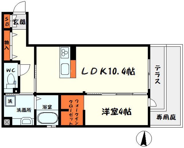 サンドミール高瀬の間取り