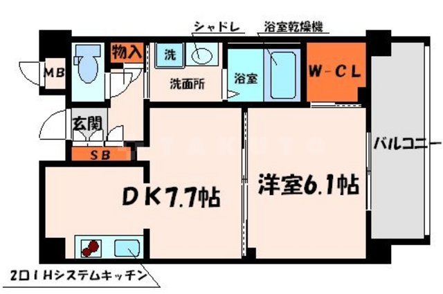 ボナール門真の間取り
