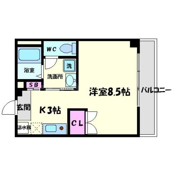 アヴェーレ金下Ⅱの間取り