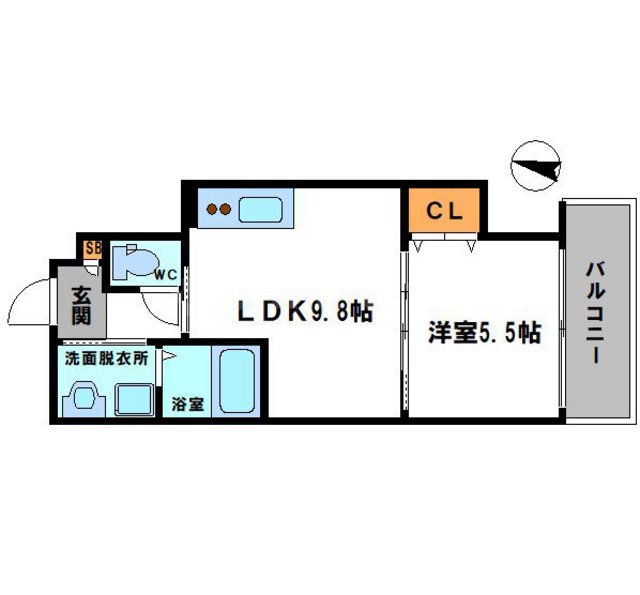 セレニティ八雲北町2丁目A棟の間取り