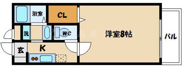 メゾンドボヌールBの間取り