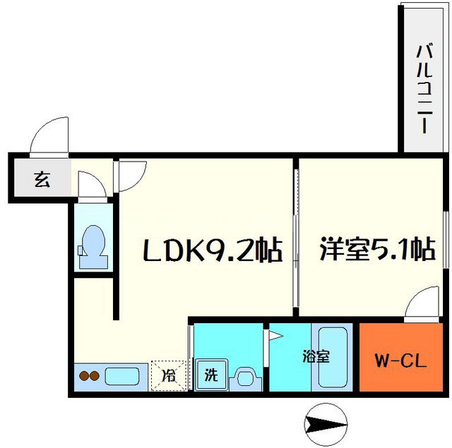 フジパレス守口Ⅶ番館の間取り