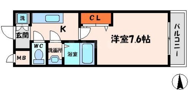 ライズ西昇の間取り