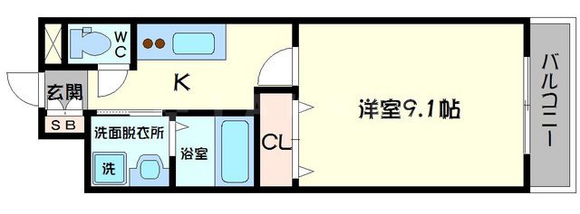 ルーエプラッツェ大日の間取り