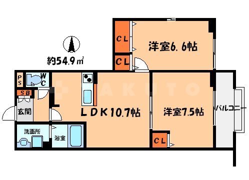 フォレストメゾン打越の間取り