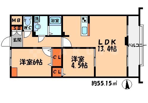 フォレストメゾン打越の間取り
