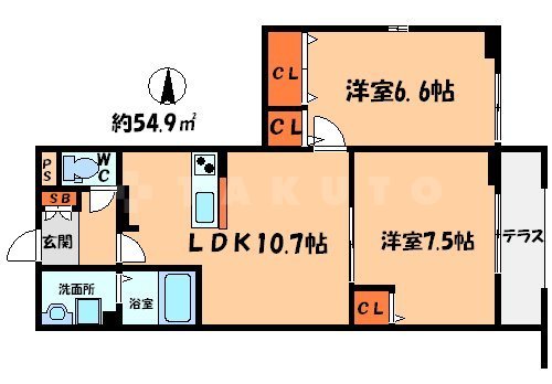 フォレストメゾン打越の間取り