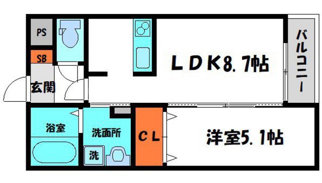 フリーディオ門真Ⅳの間取り