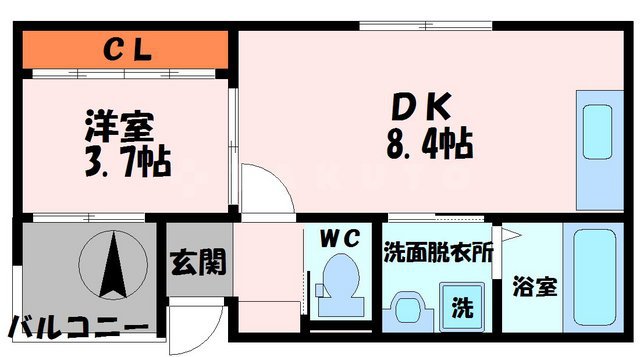 シティコート太子橋今市の間取り