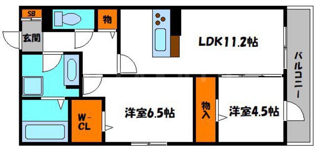プリズムの間取り