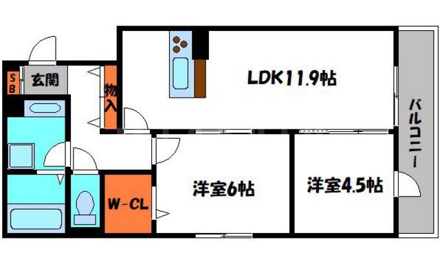 プリズムの間取り