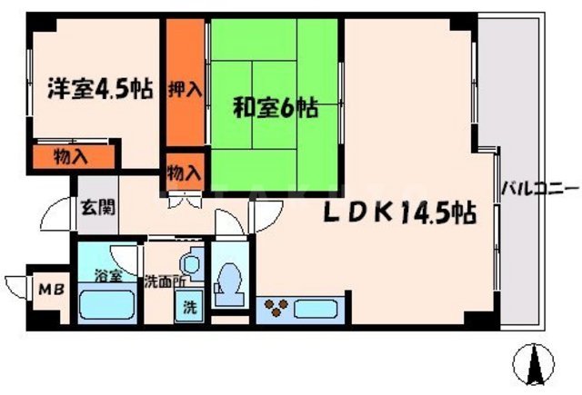 平安ハイツの間取り
