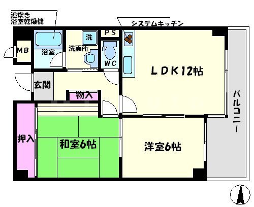 平安ハイツの間取り