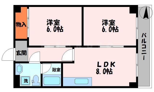メリッサ錦の間取り