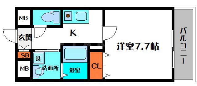 レーヴメゾン守口京阪本通の間取り