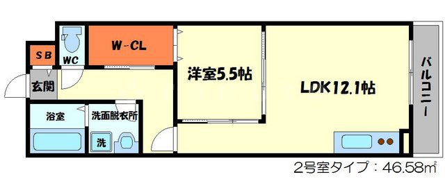 KTIレジデンス大和田Cの間取り