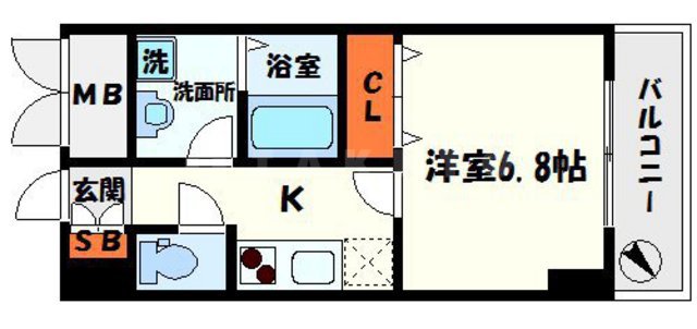 アドヴァンテージ守口の間取り