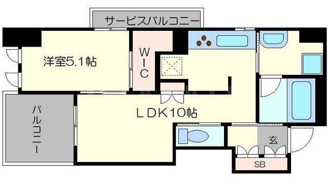 プレサンスロジェ京都烏丸五条の間取り