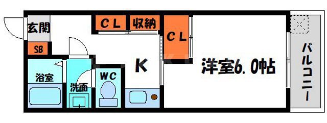 Kマンションの間取り