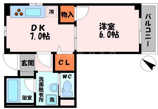 紅陽館1の間取り