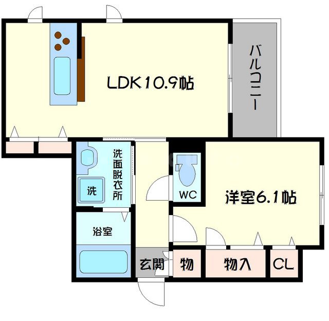 ガーネフリューゲルやじえもんの間取り