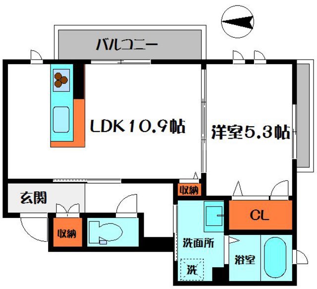 ガーネフリューゲルやじえもんの間取り