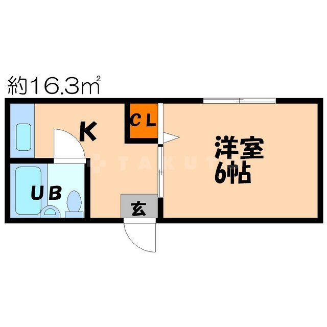 太子橋駅前ハイツ2の間取り
