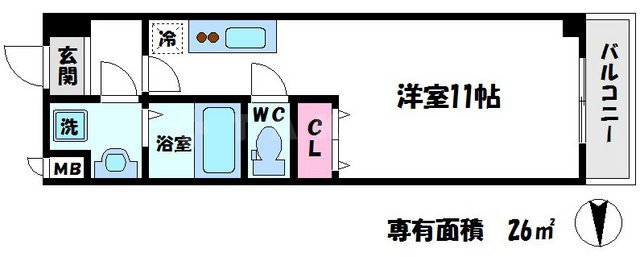 パーラム高殿の間取り