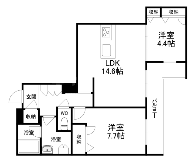 シャーメゾン花水木の間取り