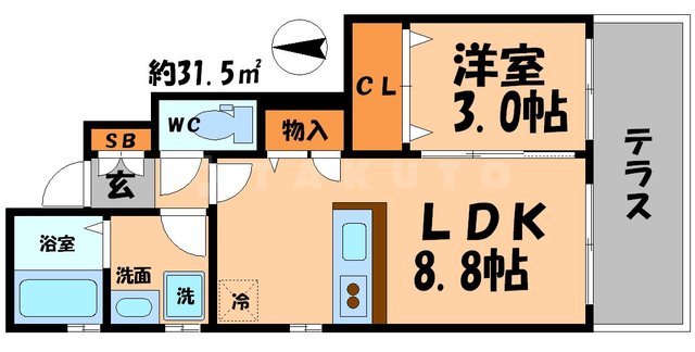 ルクレの間取り