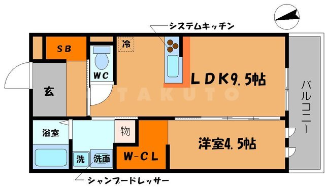 アヴェニュー暁町の間取り