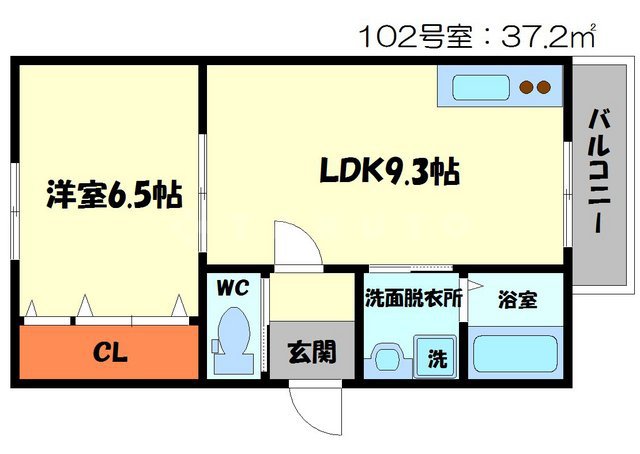 セントポーリア梅園の間取り