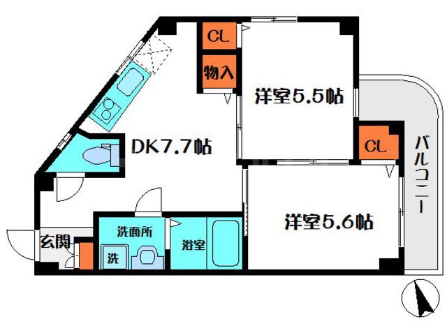 バンブス守口の間取り