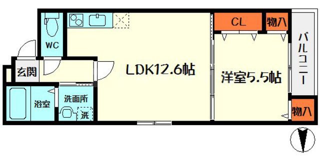 フジパレス大宮の間取り