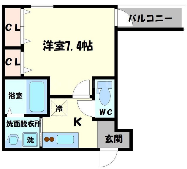 フジパレス清水の間取り