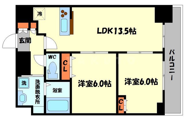 D-Court門真駅前の間取り