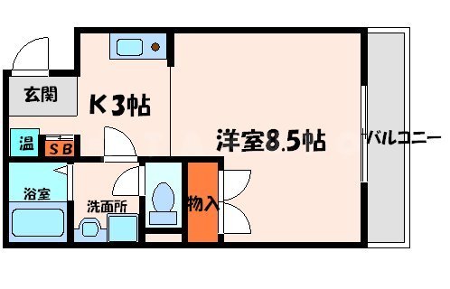 アヴェーレ金下Ⅱの間取り