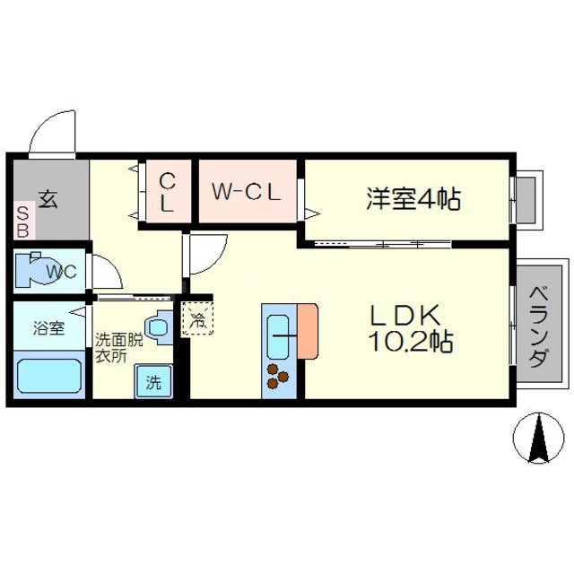 ARPEGE頌徳の間取り
