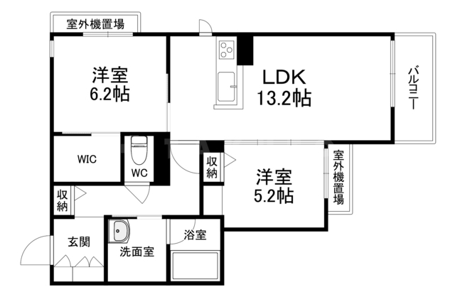 シャーメゾンヴィルグランディールの間取り